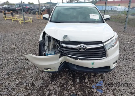 2016 Toyota Highlander Limited V6 z USA, uszkodzony, nr VIN 5TDDKRFH6GS301828